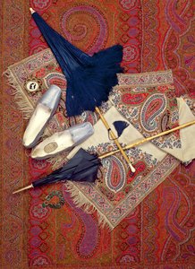 Asusteet 1845-1870, mukaan lukien Slade of Cheltenhamin kengät ja korut tekijältä Unbekannt