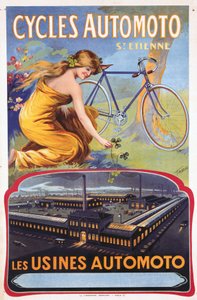 Cycles Automoto St Etienne - The Automoto Factories, n. 1914 tekijältä Unbekannt