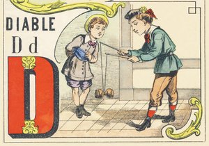 D: paholainen - Games Alphabet, n. 1890 (kuva) tekijältä Unbekannt