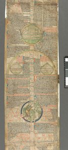 Yksityiskohta poitiersin Pietarista, Compendium historiae in genealogia Christi (pergamentti) tekijältä Unbekannter Künstler