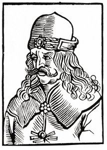 Dracula, noin 1550 (puupiirros) tekijältä Unbekannter Künstler