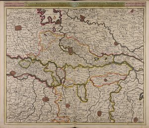 Ducatus Mantuensis : in qua sunt ducatus Guastallae principatuum Castiglionae Solverinae Bosolae et Sabbionettae nec non Mirandolae ducatus : cum ommibus adjacentibus provinciis tekijältä Unbekannter Künstler