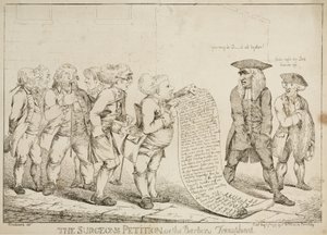 Early-Modern "The Surgeons Petition or The Barbers Triumphant", 7. elokuuta 1797 tekijältä Unbekannt