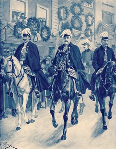 Edward VII kuningatar Victorian hautajaiskulkueessa tekijältä Unbekannter Künstler