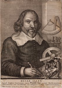 Elias Allen, matemaatikko ja instrumenttien valmistaja, n. 1630 tekijältä Unbekannt