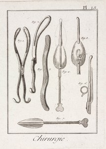 Varusteet, Early-Modern kirurgiset pihdit tekijältä Unbekannt