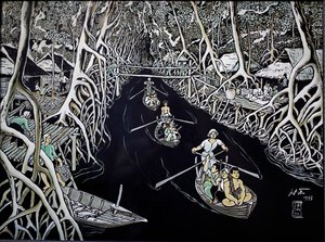 Taidemuseo, Ca Mau Guerrillas by Thai Ha, Lakkakaiverrus, Ho Chi Minh City, Vietnam, 2018