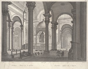 Firenze: Pyhän Hengen kirkko (Firenze. Church of S. Spirito) tekijältä Unbekannter Künstler