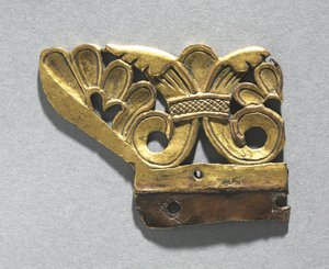 Fragmentti koristeharjanteesta pyhäkön pyhäköstä, n. 1165-1180 tekijältä Unbekannt