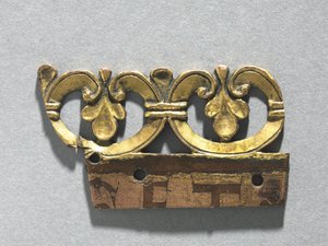 Fragmentti koristeharjanteesta pyhäkön pyhäköstä, n. 1165-1180 tekijältä Unbekannt