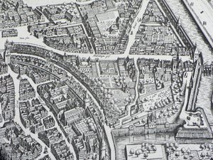 Frankfurt Judengasse 1628 tekijältä Unbekannter Künstler