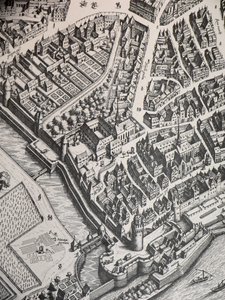 Frankfurtin karmeliittaluostari 1628 tekijältä Unbekannter Künstler
