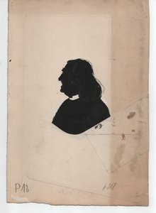 Franz Liszt (1811-1886) (n. 1850, siluetti) tekijältä Unbekannter Künstler