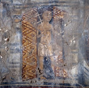 Fresko Agios Georgioksen kirkossa, Plemeniana, Kreeta, Kreikka (kuva)
