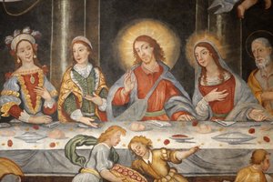 Fresko Santa Caterinan basilikassa, Galatina, Apulia, Galatina, Italia tekijältä Unbekannt