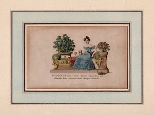 Ystävyys tulee aina koristamaan iltaasi, Augsburg, n. 1830 (kaiverrus) tekijältä Unbekannter Künstler