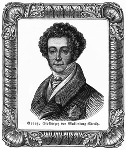 Georges de Mecklembourg Strelitz (1779-1860) - Yrjö, Mecklenburg-Strelitzin suurherttua, kuvitus lähteestä: " Das Pfennig Magazin " , nro 223, 8. heinäkuuta 1837. tekijältä Unbekannter Künstler