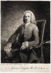 Gowin Knight, tiedemies, c 1751 tekijältä Unbekannt