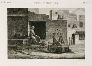 Rauta- ja rautatavaraveitsimylly, Egypti, n. 1798 tekijältä Unbekannt