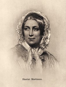 Harriet Martineau - muotokuva tekijältä Unbekannter Künstler