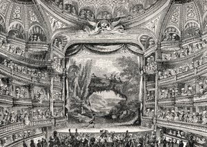 Teatterin historia: Variétés Amusantes -teatteri Pariisissa (nykyisin Théâtre-Francais) tekijältä Unbekannter Künstler