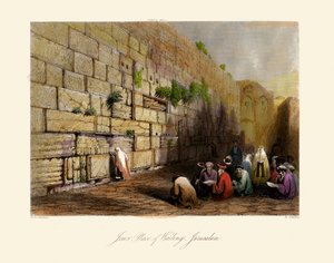 Pyhä maa - juutalaisten itkupaikka, Jerusalem - Raamattu tekijältä Unbekannter Künstler