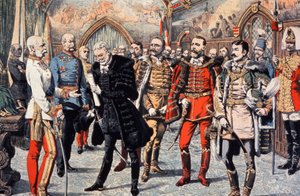 Franz Joseph I:n Unkarissa vastaanottamat unkarilaiset arvohenkilöt tekijältä Unbekannter Künstler