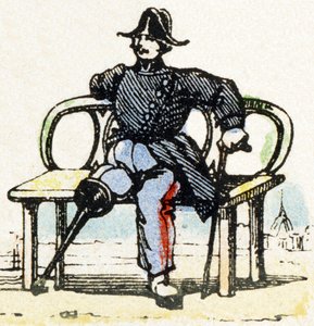 I - Invalide - Aakkoset - lasten viihdettä - Image epinal, suosittu sarja n. 1890 (kuva) tekijältä Unbekannt