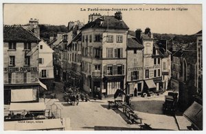 Ile de France, Seine et Marne (77), Ferte-sous-Jouarre (Ferte-sous-Jouarre): kirkon risteys - Postikortti 1800-luvun loppu - 1900-luvun alku tekijältä Unknown