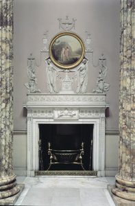 Marble Hallin sisustus, Kedleston Hall, Derbyshire (kuva) tekijältä Unbekannt