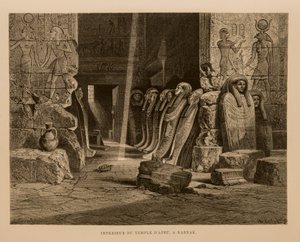 Sisäinen näkymä Apet-temppelistä Karnakissa, Egyptissä Kuva Egyptin atlasesta tekijältä Unbekannt