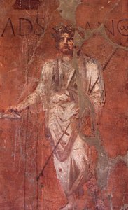Italia: Pompejin arkeologinen alue Vesuven juurella: seinäfresko tekijältä William M. Timlin