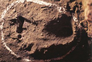 Italia, Liguria, Toiranon luolat, esihistoriallisen metsästäjän jalanjäljet tekijältä Benjamin Baud
