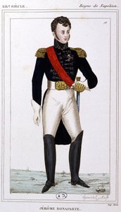 Jerome Bonaparte, noin 1810 (kaiverrus). tekijältä Unbekannter Künstler