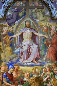 Jeesus Kristus Majesteetissa. Klosterneuburgin luostari, Wien, Itävalta tekijältä Unbekannt
