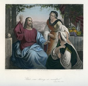Jeesus Marian ja Martan talossa - Raamattu, Uusi testamentti tekijältä Unbekannter Künstler