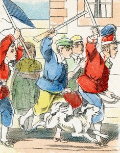 Peli: Assault - Aakkoset - lasten viihdettä - Image epinal, suosittu sarja n. 1890 (kuva) tekijältä Unbekannt
