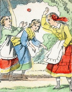 Peli: La pelota - Child Entertainment Alphabet c.1890 (litografia) tekijältä Unbekannt