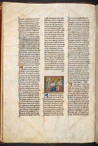 Joosef Arimatialainen saarnaa seuraajilleen Graalin Graalin tarinasta, n. 1315-1 tekijältä Unbekannter Künstler