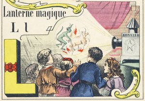 L: taikalyhty - Games Alphabet, n. 1890 (kuva) tekijältä Unbekannt