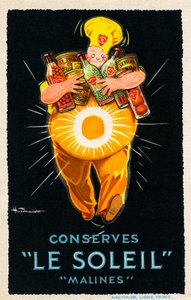 Le Soleil Malines Conserves - mainos tekijältä Unbekannter Künstler