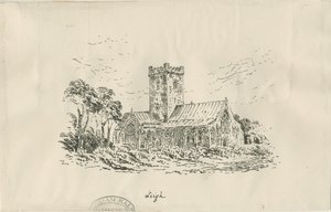 Leigh Church: litografia ja [?1800-luku] tekijältä Unbekannt