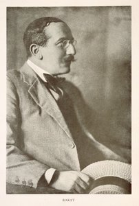 Leon Bakst (1866-1924), venäläinen taidemaalari, muotokuva (m/w valokuva) tekijältä Unbekannt