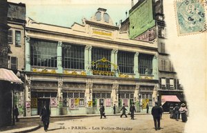 Les Folies-Bergere ulkotilat, Pariisi Kuuluisa pariisilainen yökerho, Pariisi tekijältä Unbekannter Künstler