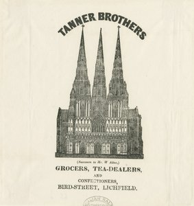 Lichfield Cathedral - West Front: print, ja [?1800-luku] tekijältä Unbekannt