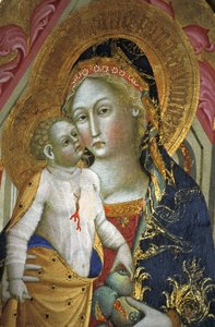 Madonna ja lapsi, Francesco di Gentile, XIV vuosisata, Piersanti-museo, Matelica, Marche, Italia tekijältä Unbekannt