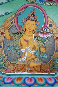 Manjushri, tiedon jumalallisuus. Kopanin luostari, Kathmandu, Nepal tekijältä Unbekannt