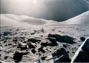 Miehitetty avaruuslento, USA, Apollo 15 Panoraamanäkymä Kuun pinnalle, Apollo 15 tekijältä Unbekannt