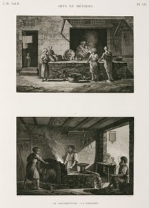 Metallit, kupari-kupariseppä ja seppä, Egypti, n. 1798 tekijältä Unbekannt
