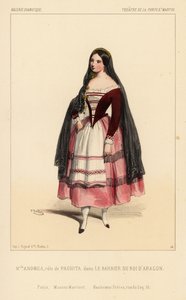 Neiti Andrea ja Paghita Louis Marie Fontanin ja Jean-Joseph Aderin elokuvassa Le Barbier du Roi d